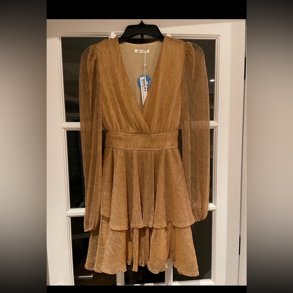 Cupshe Dress. Perfect for a wedding or your next event that needs some sparkle.